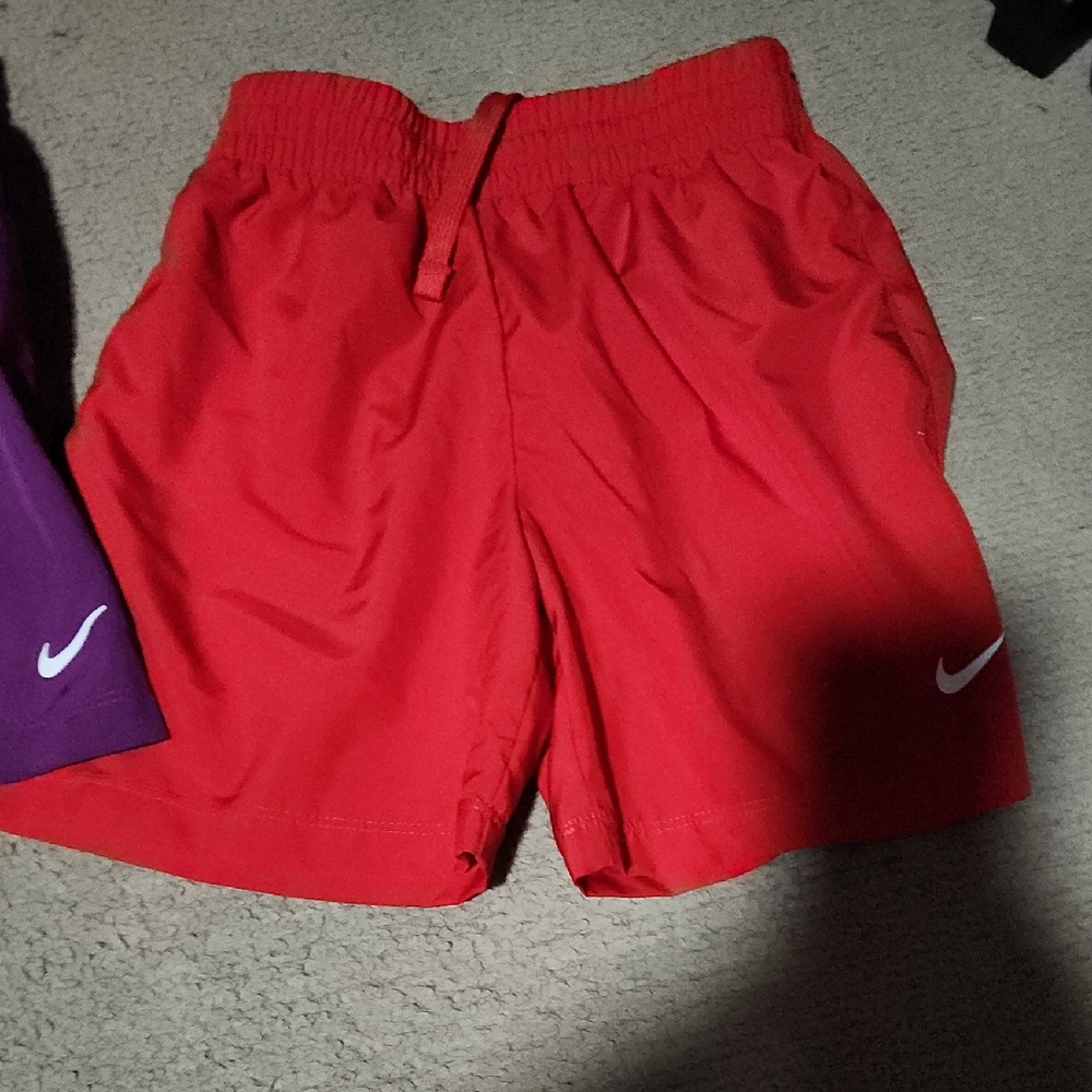 Nike Kids Bright Red Athletic Shorts